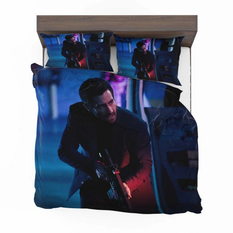 Alternative view of Ambulance Movie Jake Gyllenhaal Bedding Set - Custom Bedding Set
