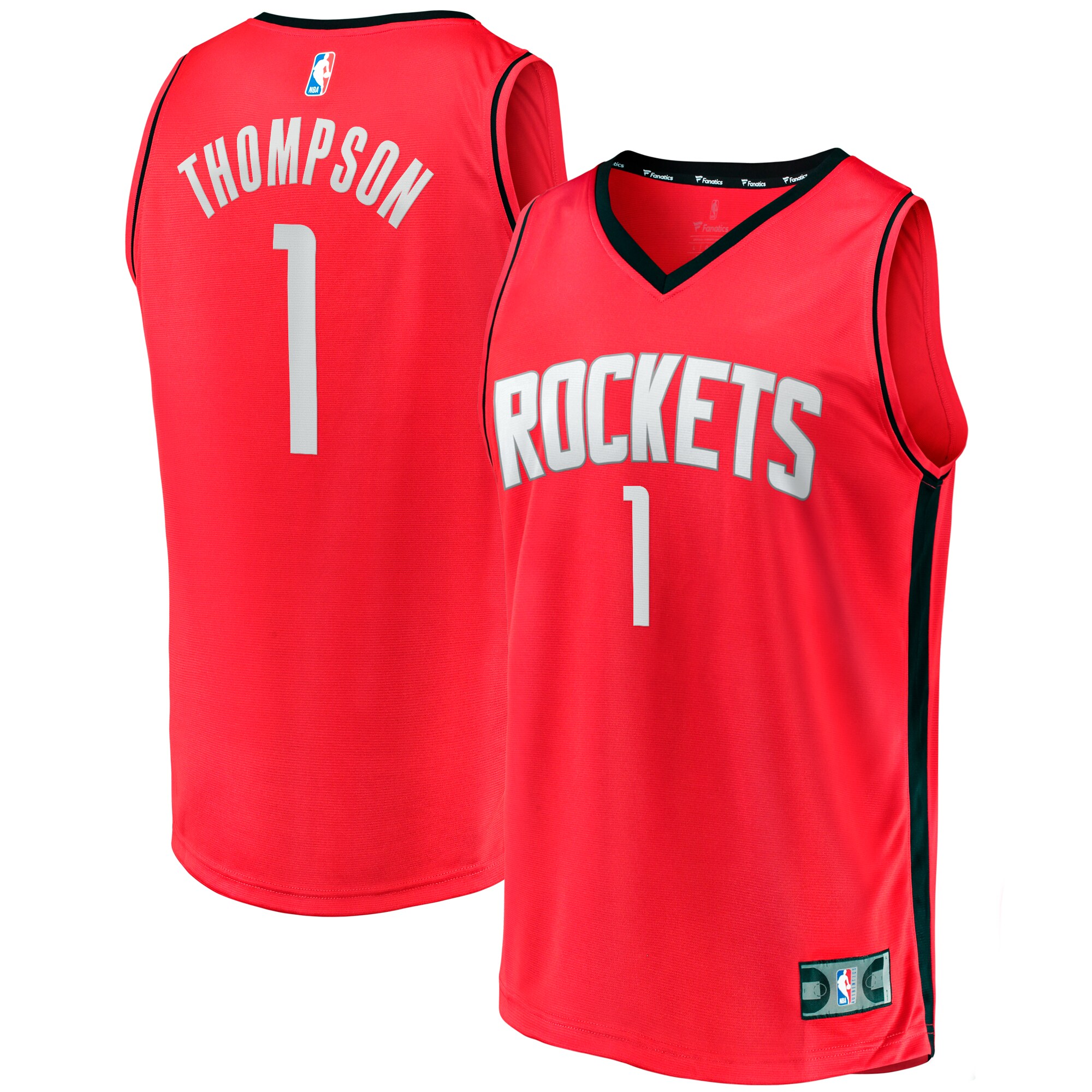 Amen Thompson Houston Rockets Fanatics Fast Break Replica Jersey - Icon Edition - Red