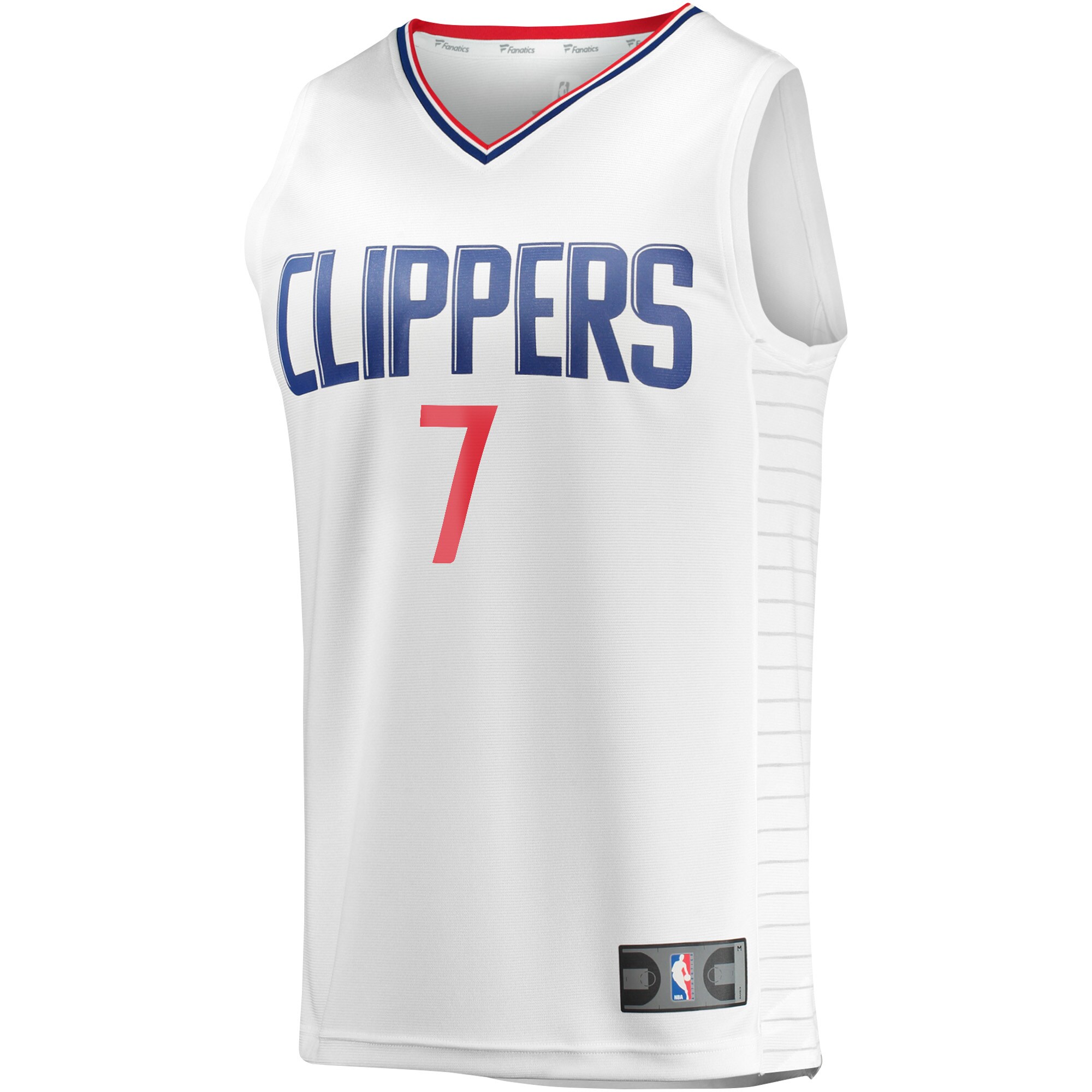 Alternative view of Amir Coffey La Clippers Fanatics Fast Break Player Basketball Jersey - Association Edition - White
