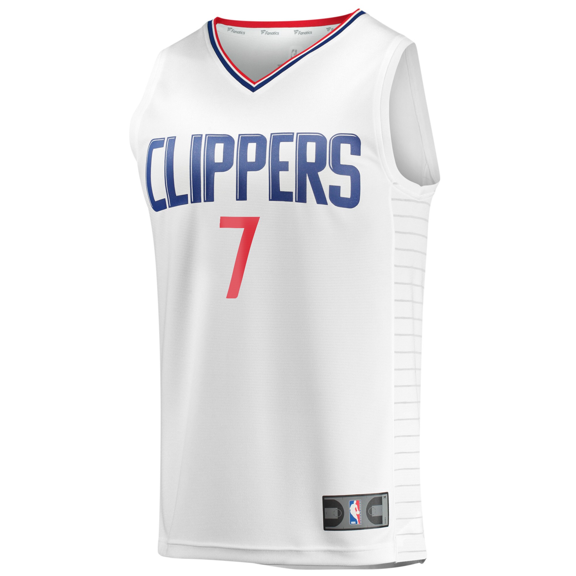 Alternative view of Amir Coffey La Clippers Fanatics Youth Fast Break Player Basketball Jersey - Association Edition - White