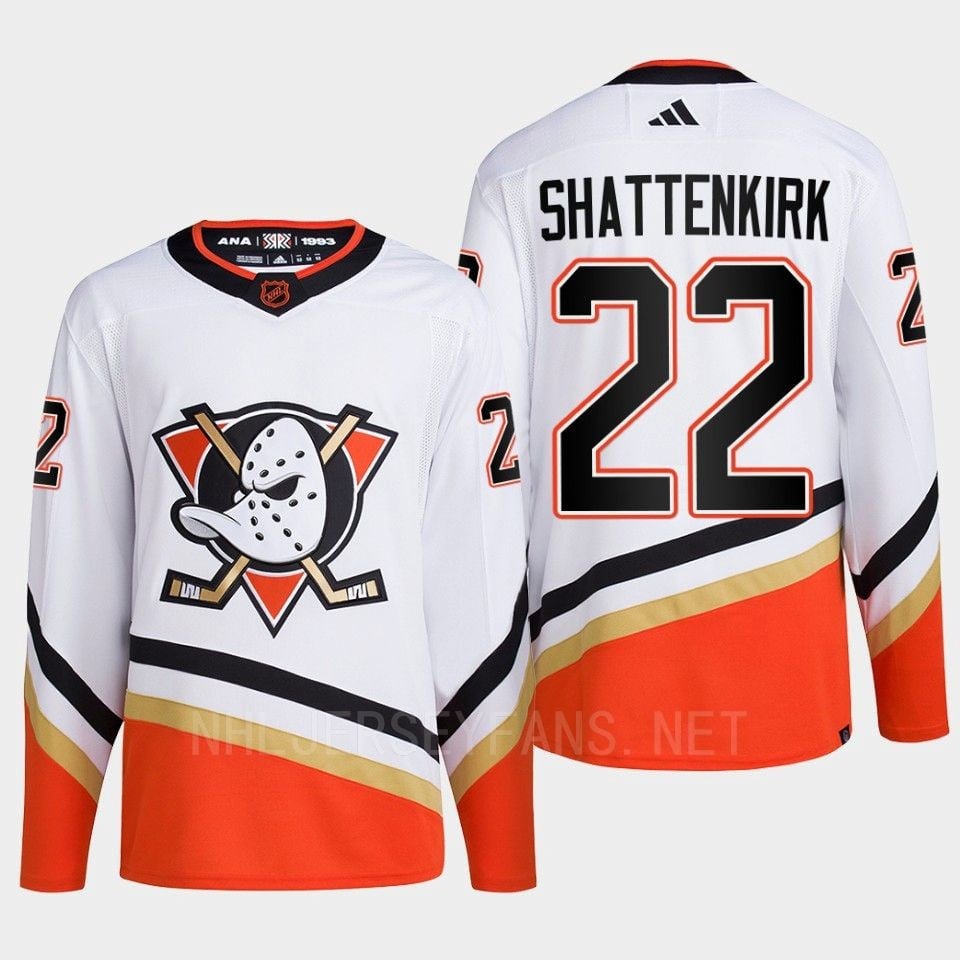 Anaheim Ducks 2022 Reverse Retro 2.0 Kevin Shattenkirk 22 White Primegreen Hockey Jersey Men's - JS722 