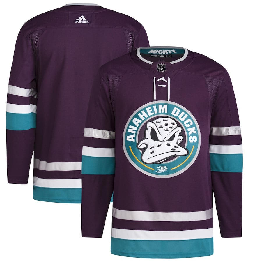 Anaheim Ducks 30th Anniversary Primegreen Men Jersey - Purple - JS342 