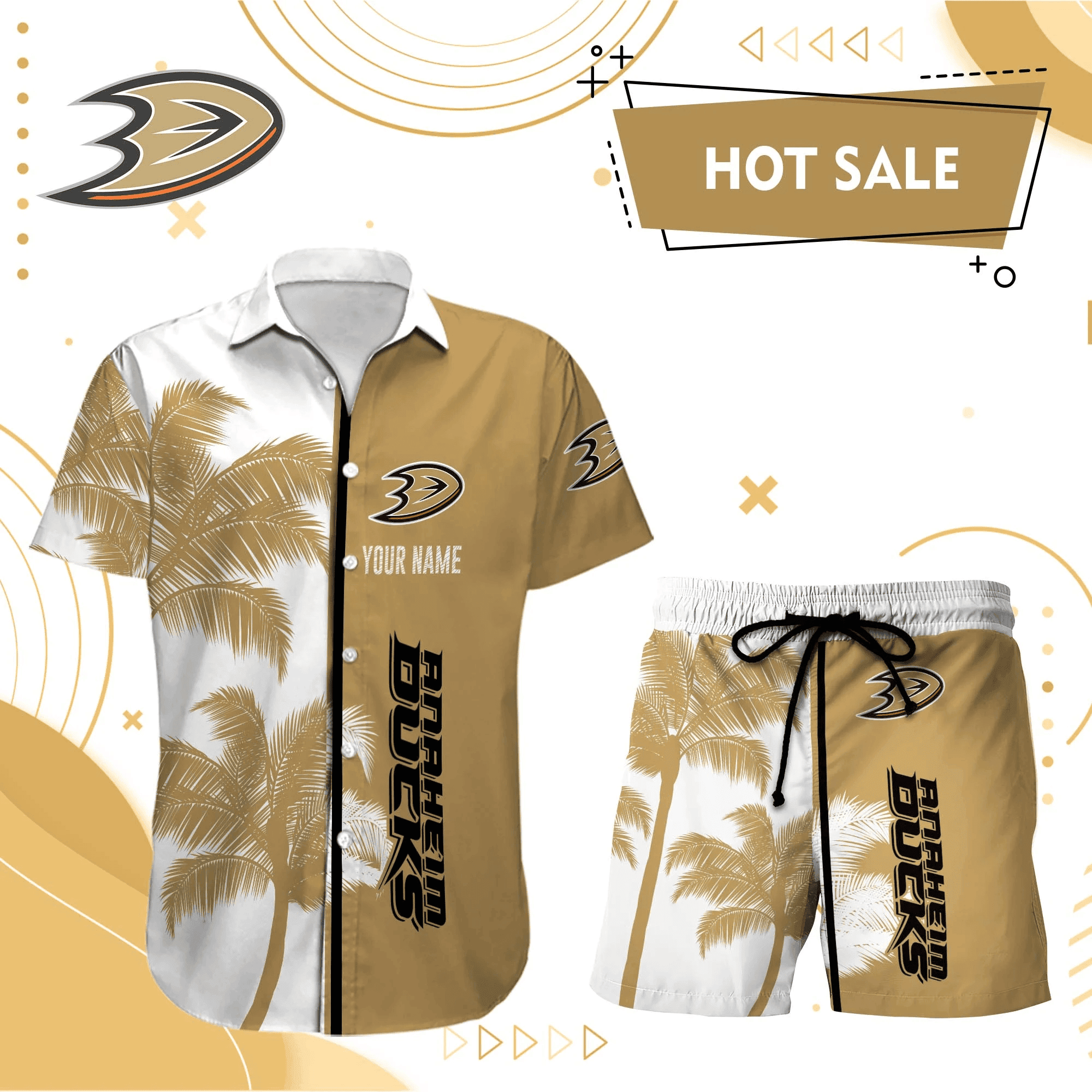Anaheim Ducks Hawaiian Shirt And Set - Customized - JS633 