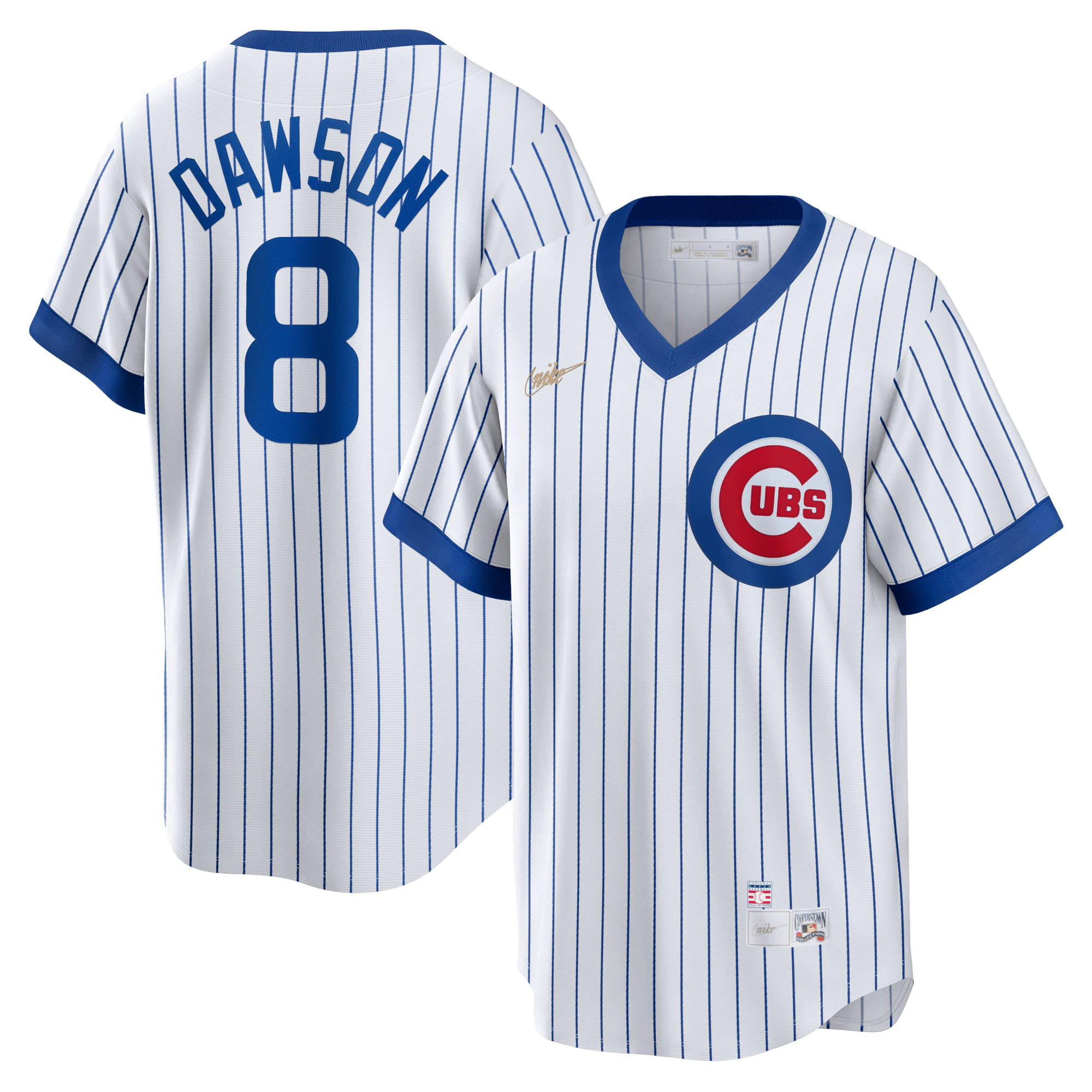 Andre Dawson Chicago Cubs Home Cooperstown Collection Player Baseball Jersey – White