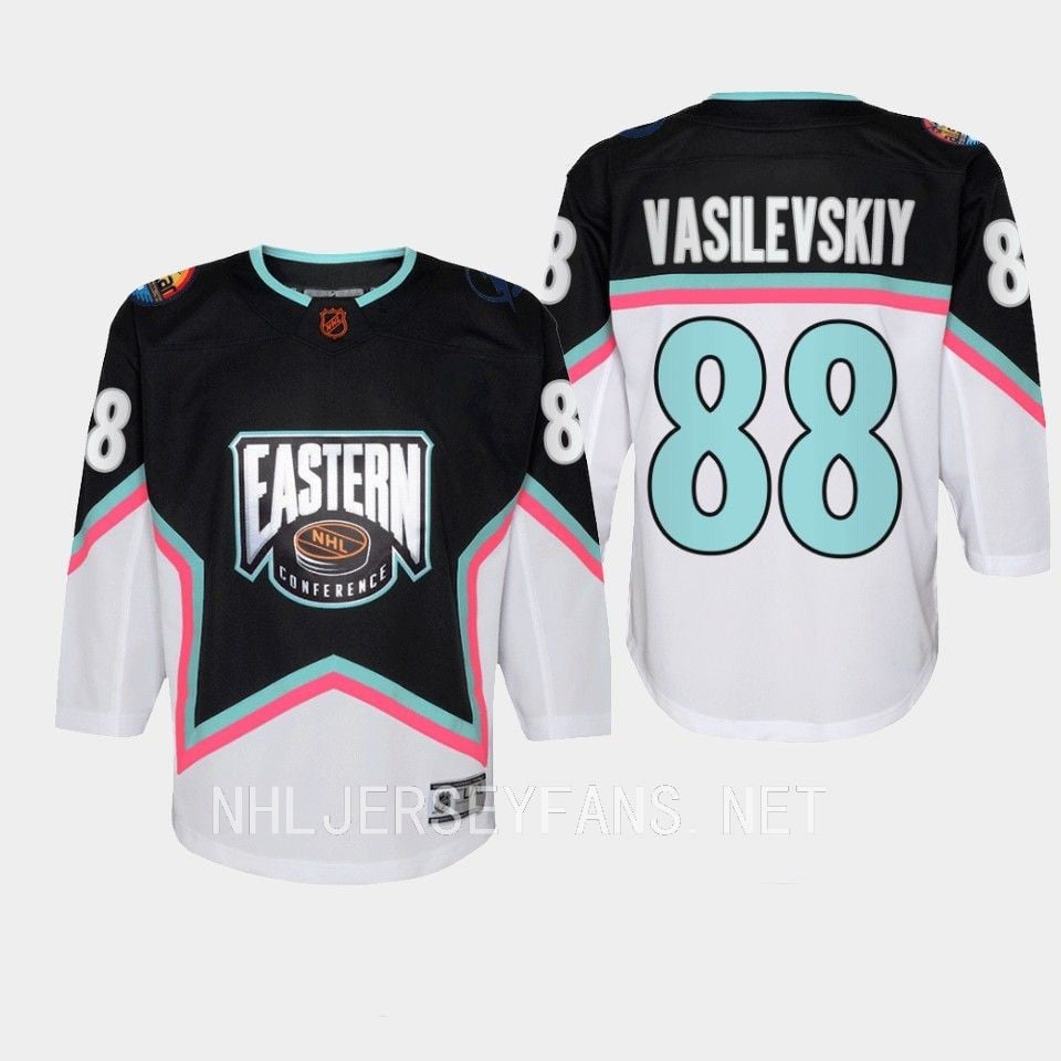 Andrei Vasilevskiy 88 Tampa Bay Lightning 2023 All-Star Eastern Conference Premier Black - JS317 