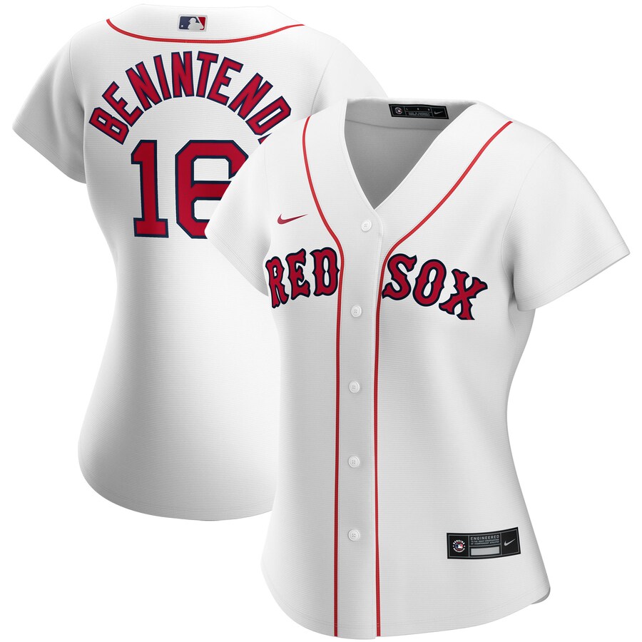 Andrew Benintendi Boston Red Sox Women's Home 2020 Replica Player Jersey ÃƒÂ¢Ã¢â€šÂ¬Ã¢â‚¬Å“ White