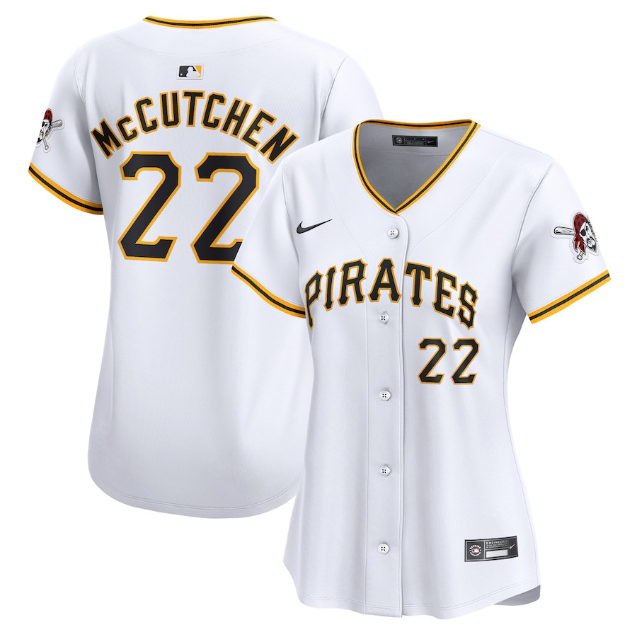 Andrew McCutchen 22 Pittsburgh Pirates Home Limited Women Jersey - White 