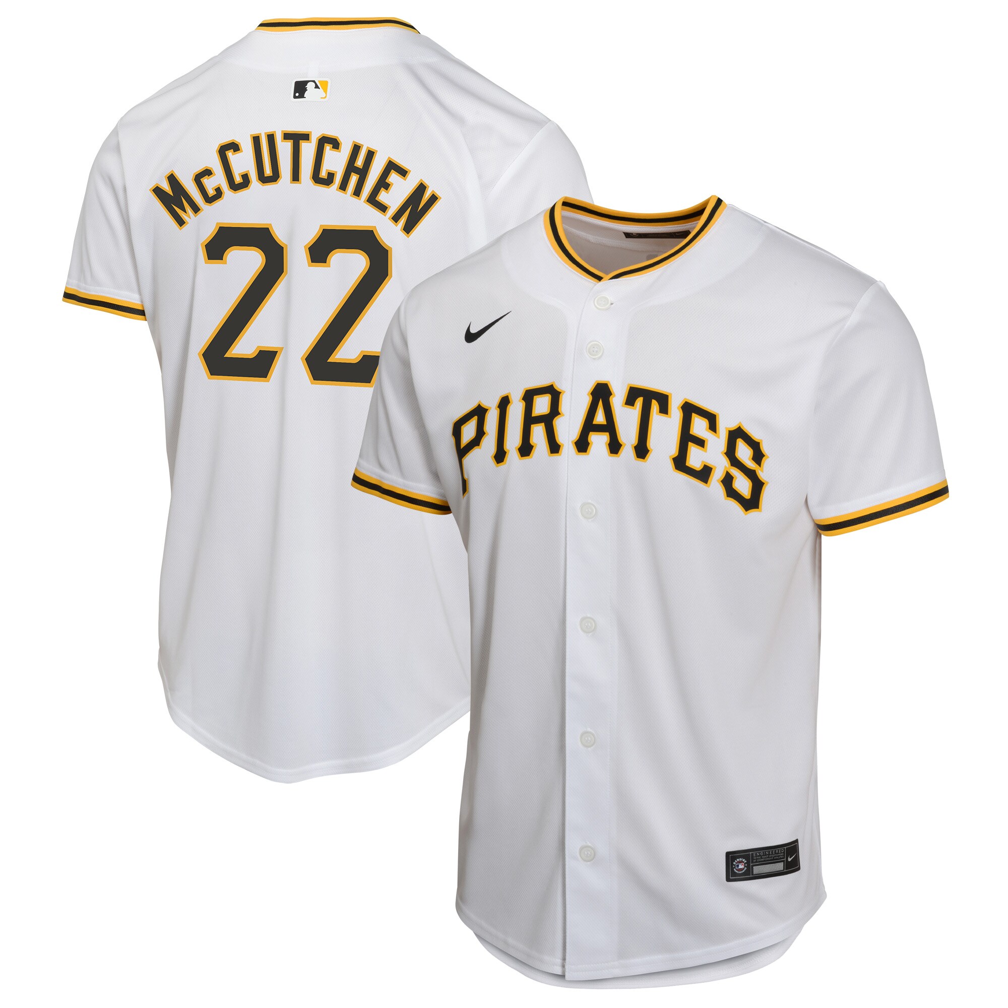 Andrew Mccutchen Pittsburgh Pirates Youth Home Game Player Jersey - White