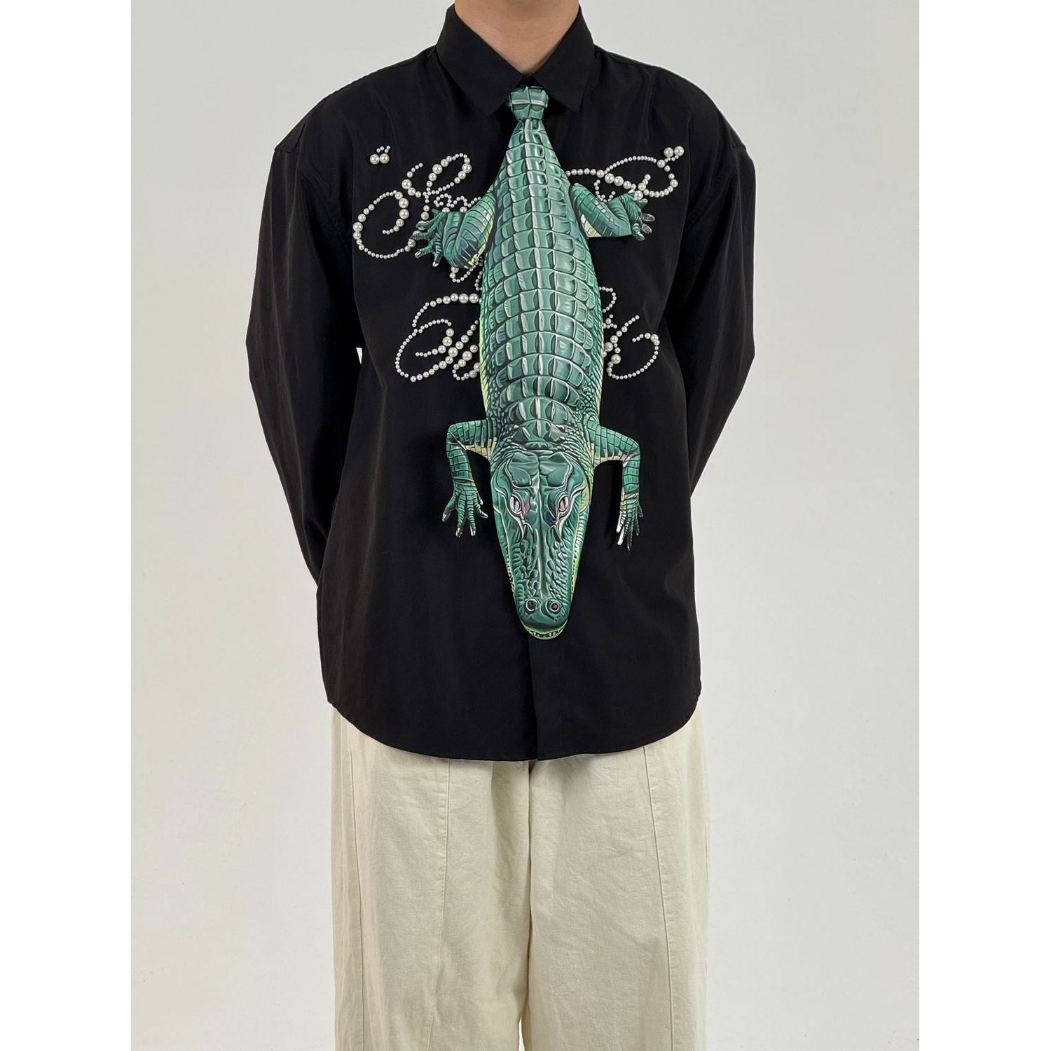 Animals Tie Shaped Novelty Tie, Alligators Shaped Tie, Vintage Holiday Gift, Tie Gift, Tie Accessories - Image 5