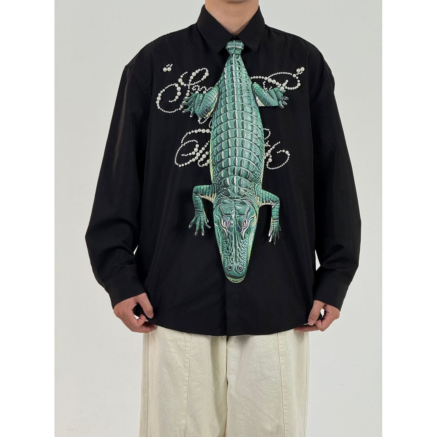 Animals Tie Shaped Novelty Tie, Alligators Shaped Tie, Vintage Holiday Gift, Tie Gift, Tie Accessories