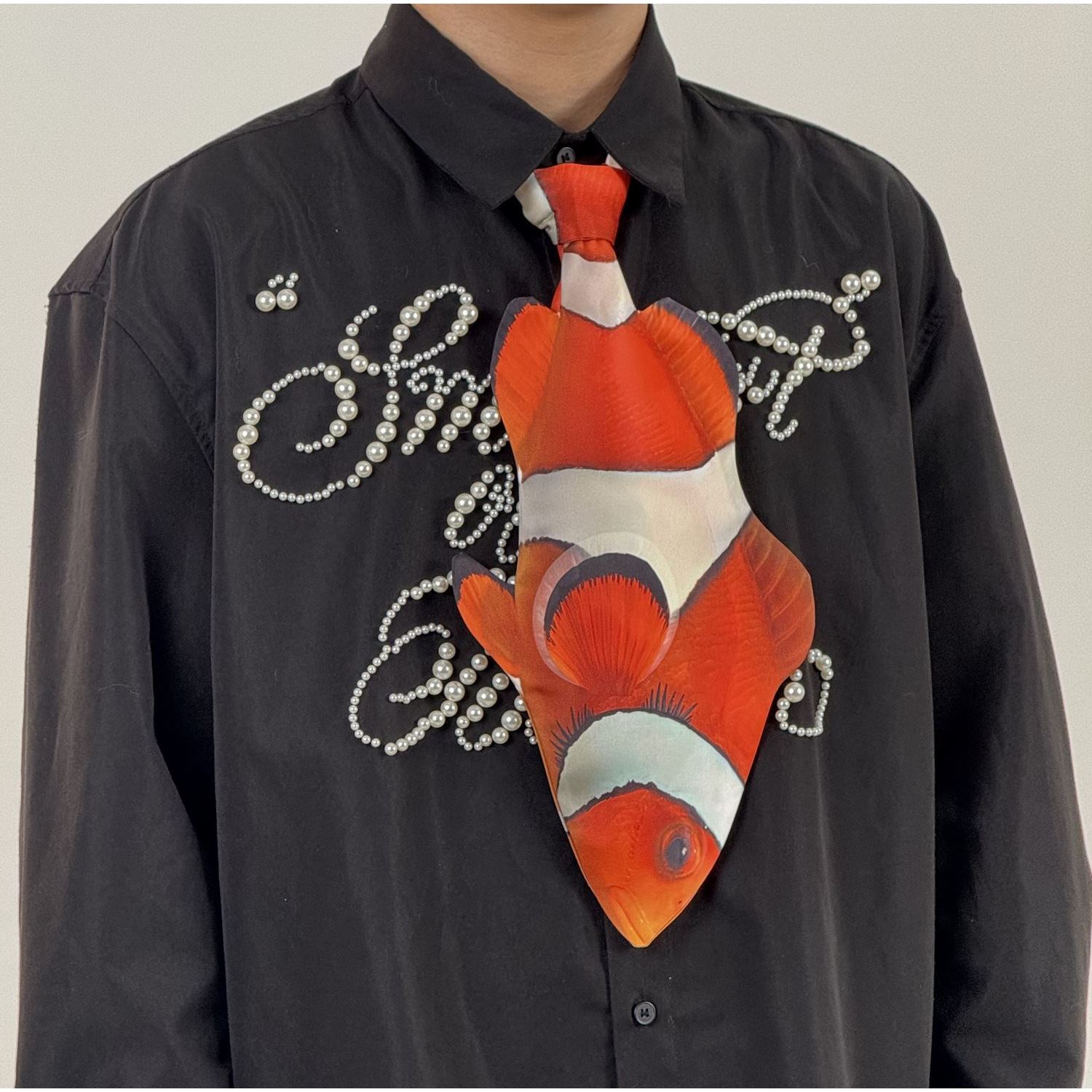 Animals Tie Shaped Novelty Tie, Nemo Fish Shaped Tie, Vintage Holiday Gift, Tie Gift, Tie Accessories - Image 3