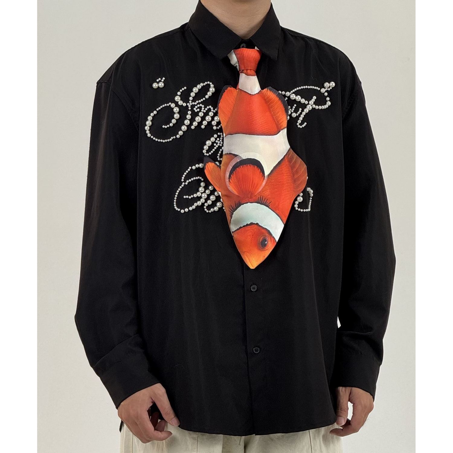 Alternative view of Animals Tie Shaped Novelty Tie, Nemo Fish Shaped Tie, Vintage Holiday Gift, Tie Gift, Tie Accessories