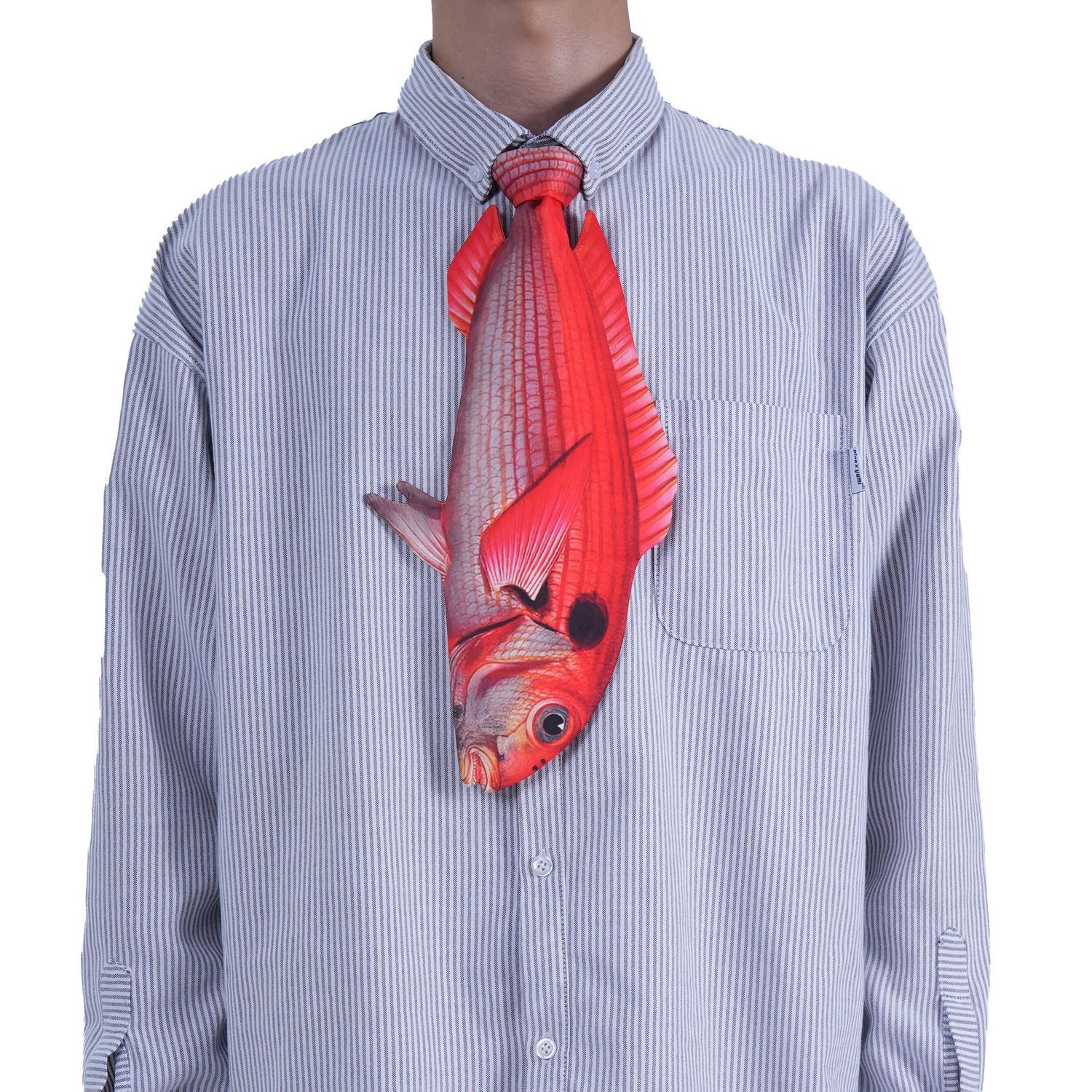 Alternative view of Animals Tie Shaped Novelty Tie, Red Porgy fish Shaped Tie, Vintage Holiday Gift, Tie Gift, Tie Accessories