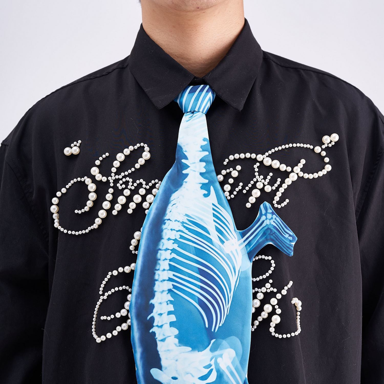 Alternative view of Animals Ties X-ray Chameleon Tie, Vintage Tie, Novelty Tie, Tie Accessories Holiday Gift, Tie Gift, Tie Accessories