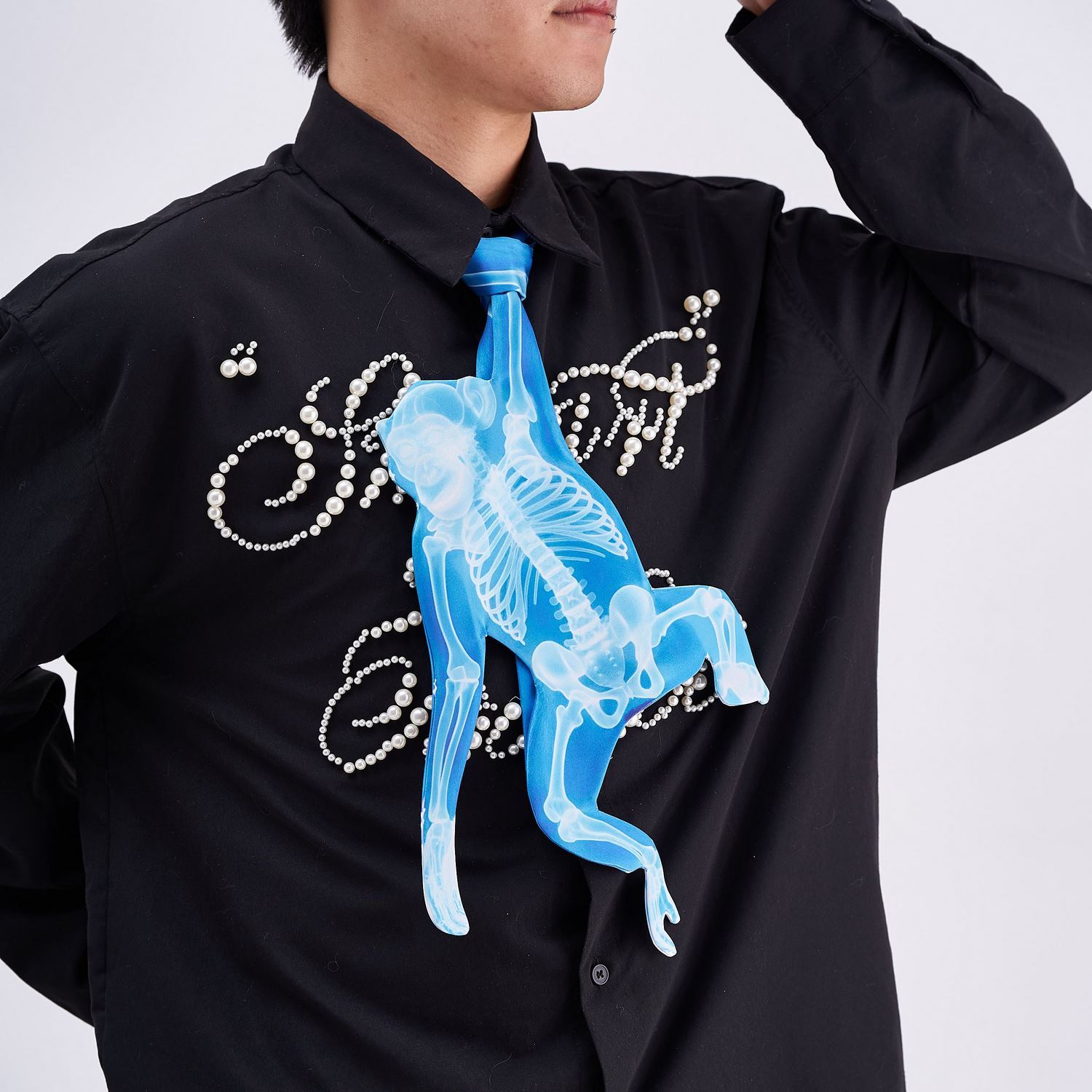 Animals Ties X-ray Monkey Tie, Vintage Tie, Novelty Tie, Tie Accessories Holiday Gift, Tie Gift, Tie Accessories - Image 4