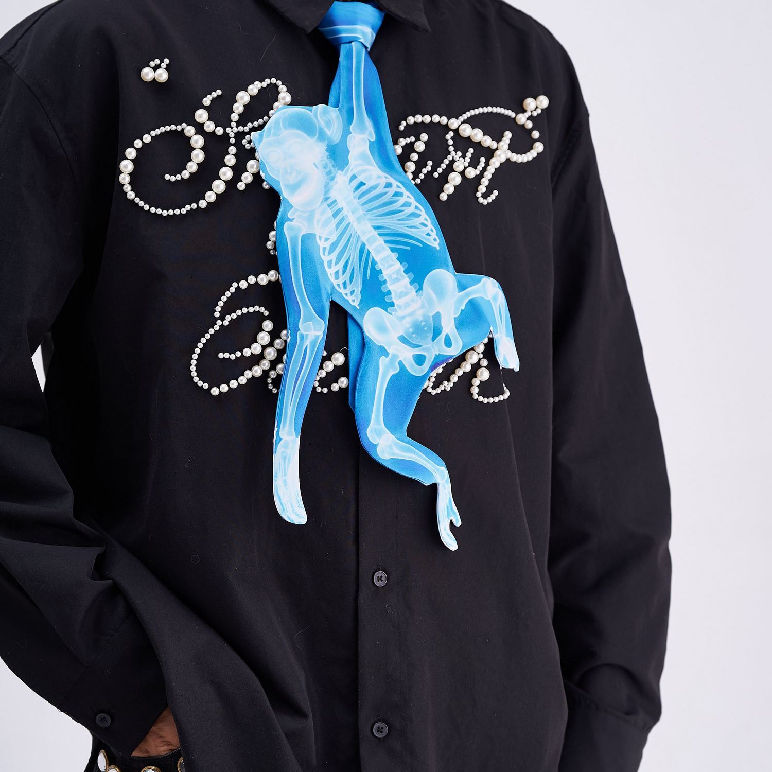 Animals Ties X-ray Monkey Tie, Vintage Tie, Novelty Tie, Tie Accessories Holiday Gift, Tie Gift, Tie Accessories - Image 6