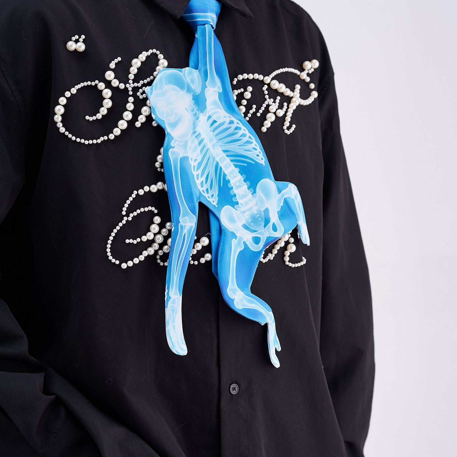 Animals Ties X-ray Monkey Tie, Vintage Tie, Novelty Tie, Tie Accessories Holiday Gift, Tie Gift, Tie Accessories - Image 5