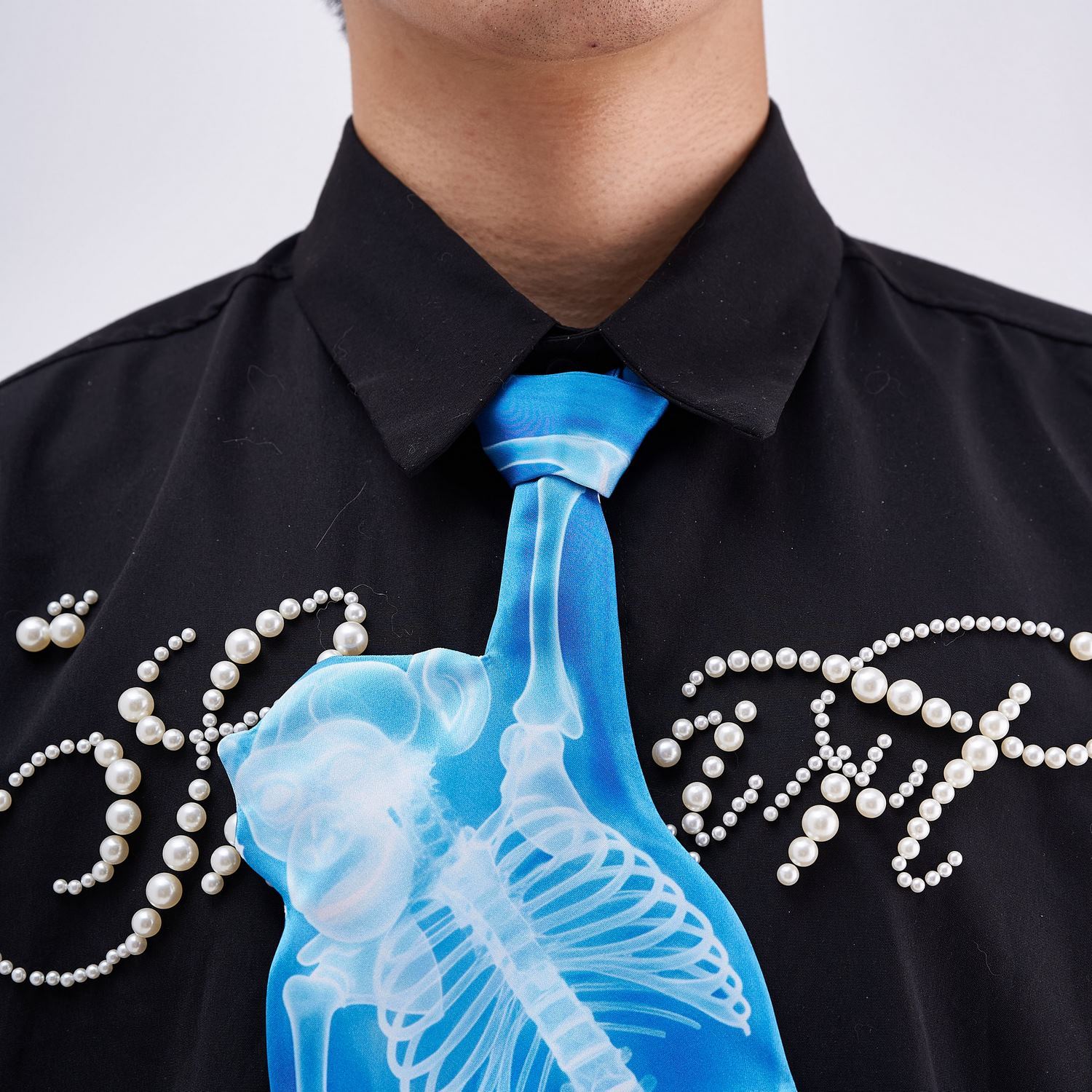 Alternative view of Animals Ties X-ray Monkey Tie, Vintage Tie, Novelty Tie, Tie Accessories Holiday Gift, Tie Gift, Tie Accessories