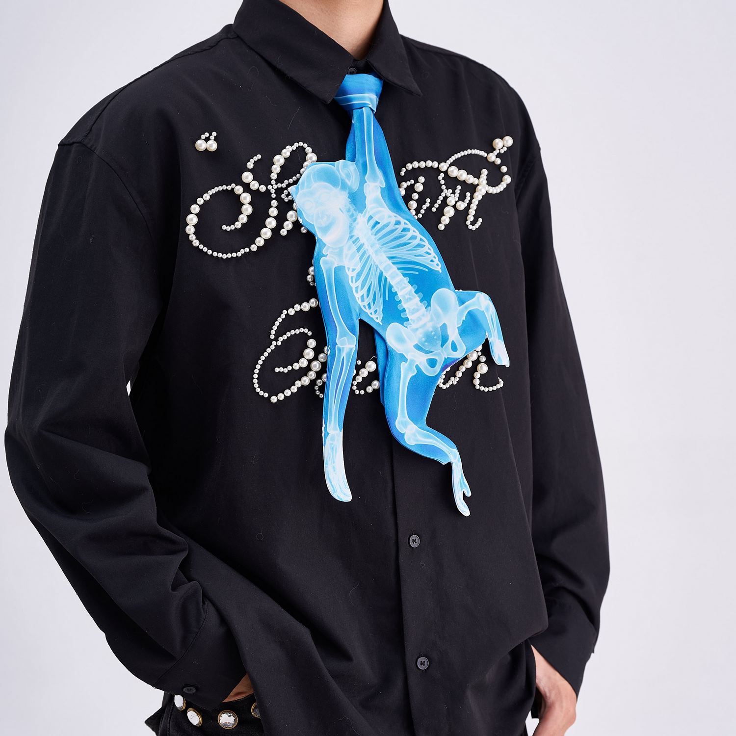 Animals Ties X-ray Monkey Tie, Vintage Tie, Novelty Tie, Tie Accessories Holiday Gift, Tie Gift, Tie Accessories - Image 7