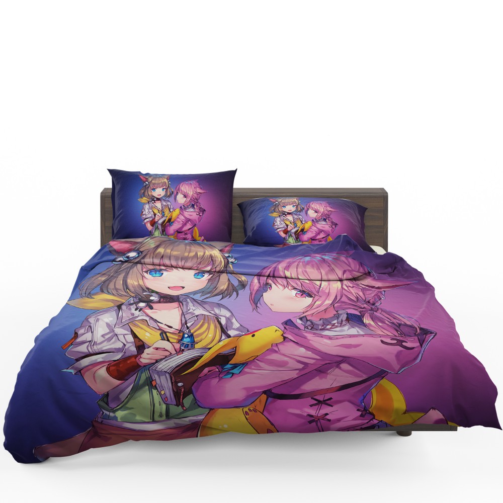 Anime Girl Final Fantasy Bedding Set - Custom Bedding Set