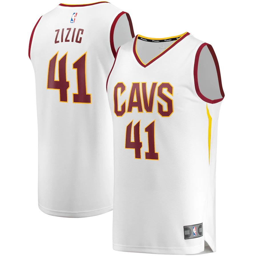 Ante Zizic Cleveland Cavaliers Fanatics Branded Fast Break Replica Player Basketball Jersey - Association Edition - White