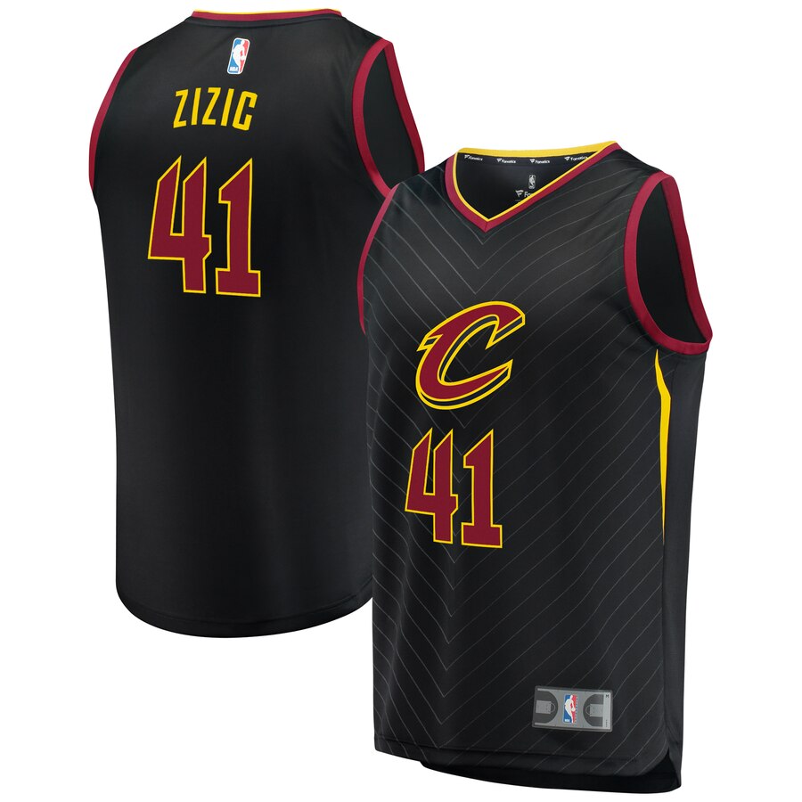 Ante Zizic Cleveland Cavaliers Fanatics Branded Fast Break Replica Player Basketball Jersey Black - Statement Edition