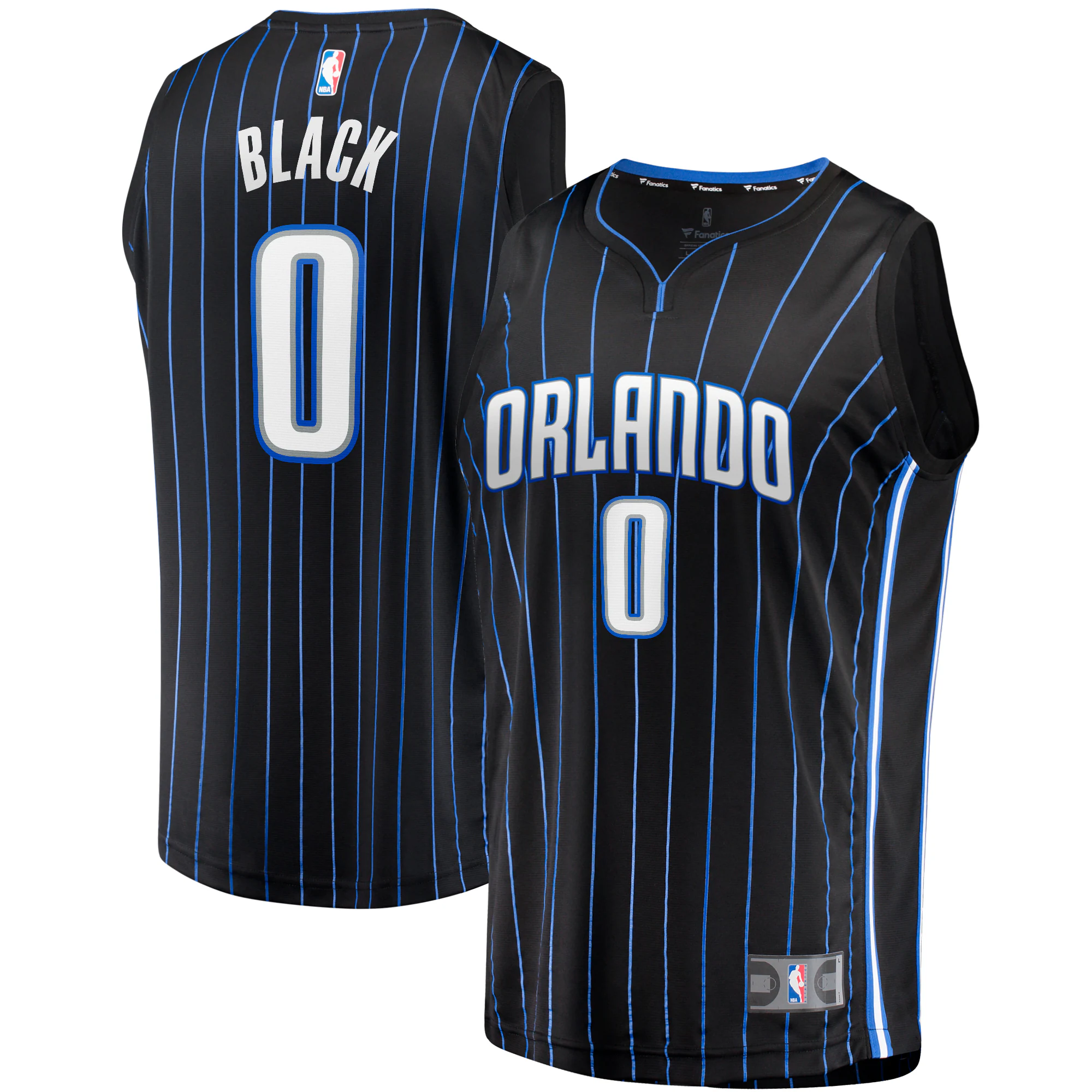 Anthony Black Orlando Magic Fanatics Branded 2023 Nba Draft First Round Pick Fast Break Replica Jersey - Icon Edition - Black