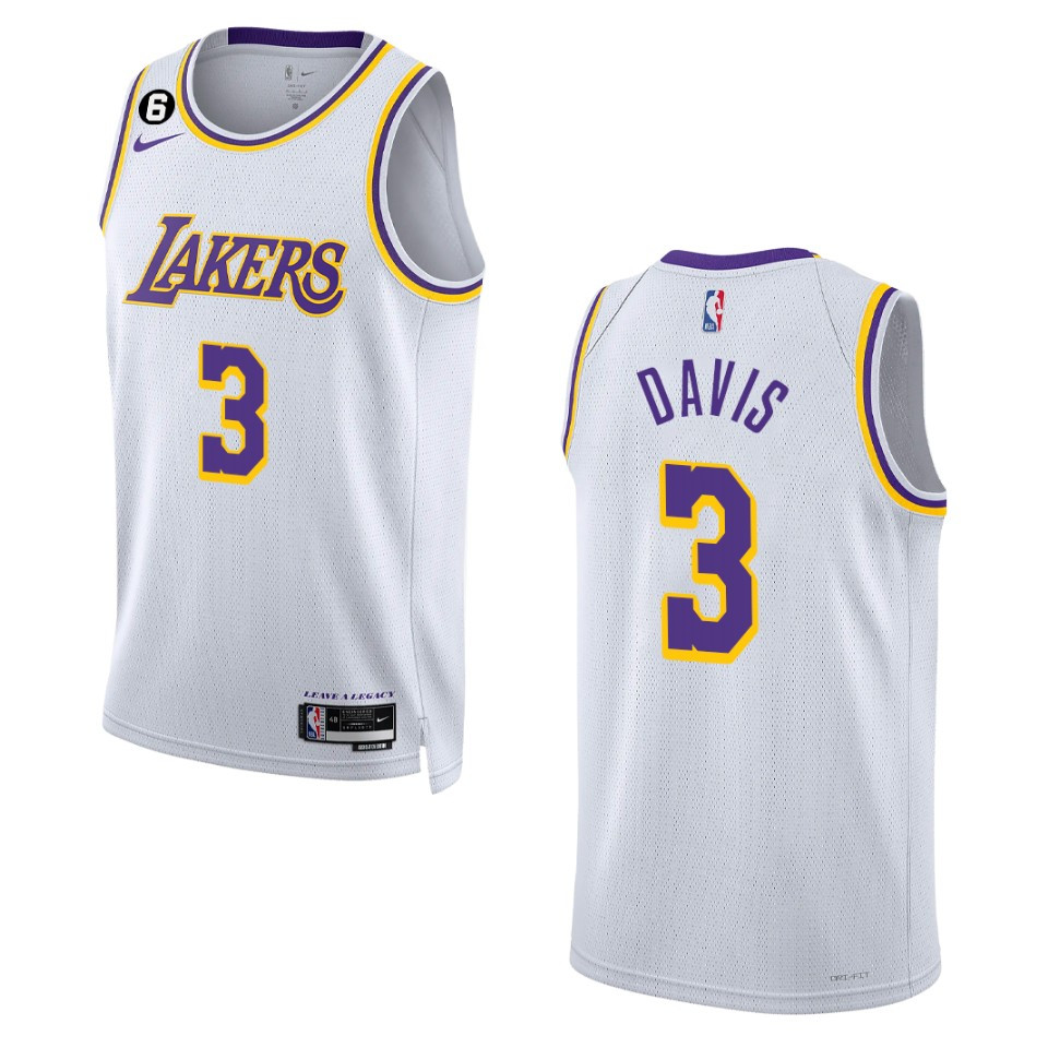 Anthony Davis Association Edition Los Angeles Lakers 2022-23 White Swingman Basketball Jersey