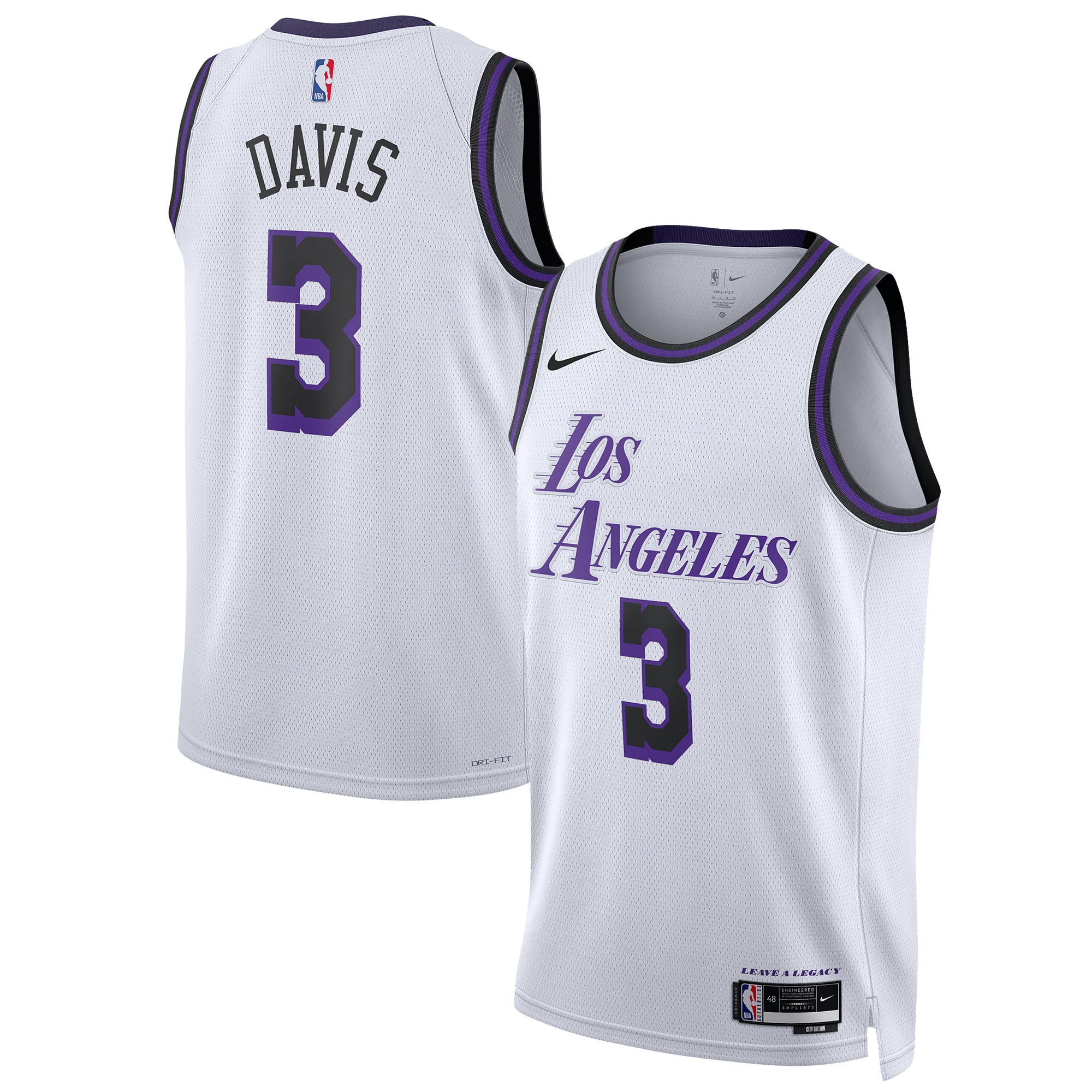 Anthony Davis Los Angeles Lakers Unisex 2022/23 Swingman Basketball Jersey - City Edition - White
