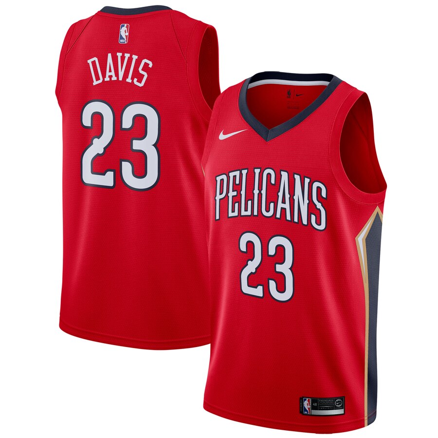 Anthony Davis New Orleans Pelicans Swingman Basketball Jersey - Statement Edition - Red