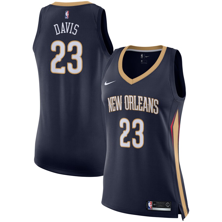 Anthony Davis New Orleans Pelicans Women's Swingman Basketball Jersey - Navy - Icon Edition