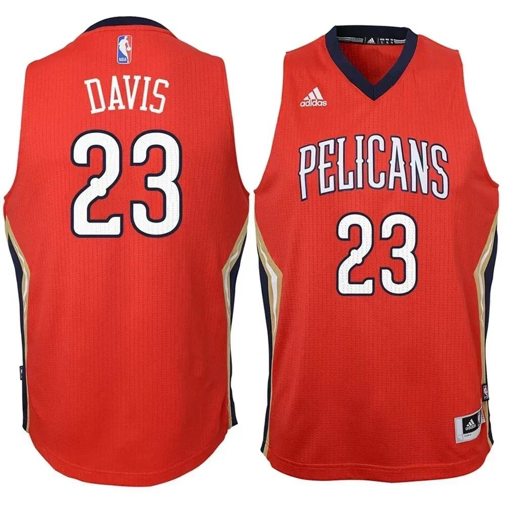 Anthony Davis New Orleans Pelicans Youth 2014-15 New Swingman Alternate Basketball Jersey - Red - JS300 