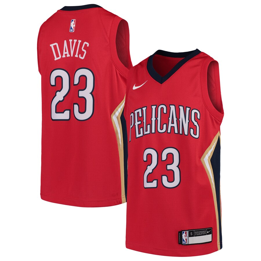 Anthony Davis New Orleans Pelicans Youth Swingman Basketball Jersey - Red