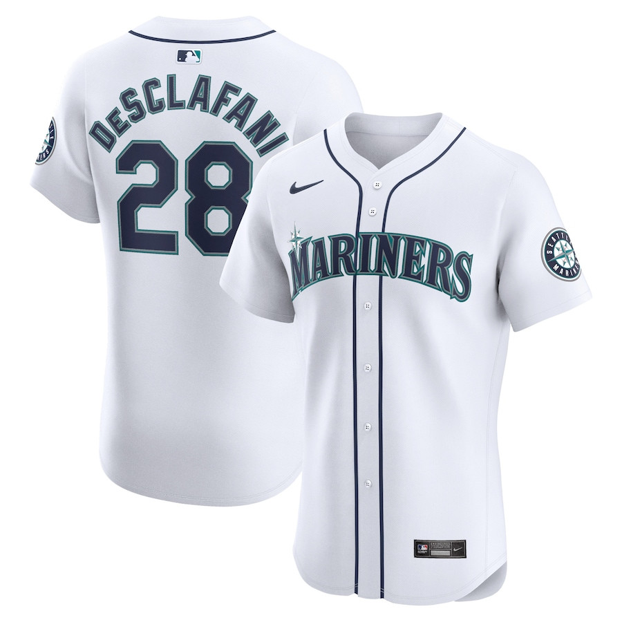 Anthony DeSclafani 28 Seattle Mariners Home Elite Player Men Baseball Jersey - White 