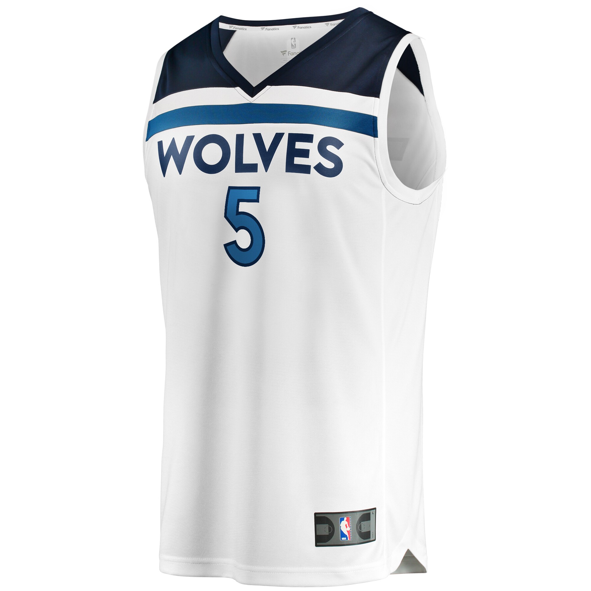 Alternative view of Anthony Edwards Minnesota Timberwolves Fanatics Fast Break Replica Player Basketball Jersey - Association Edition - White