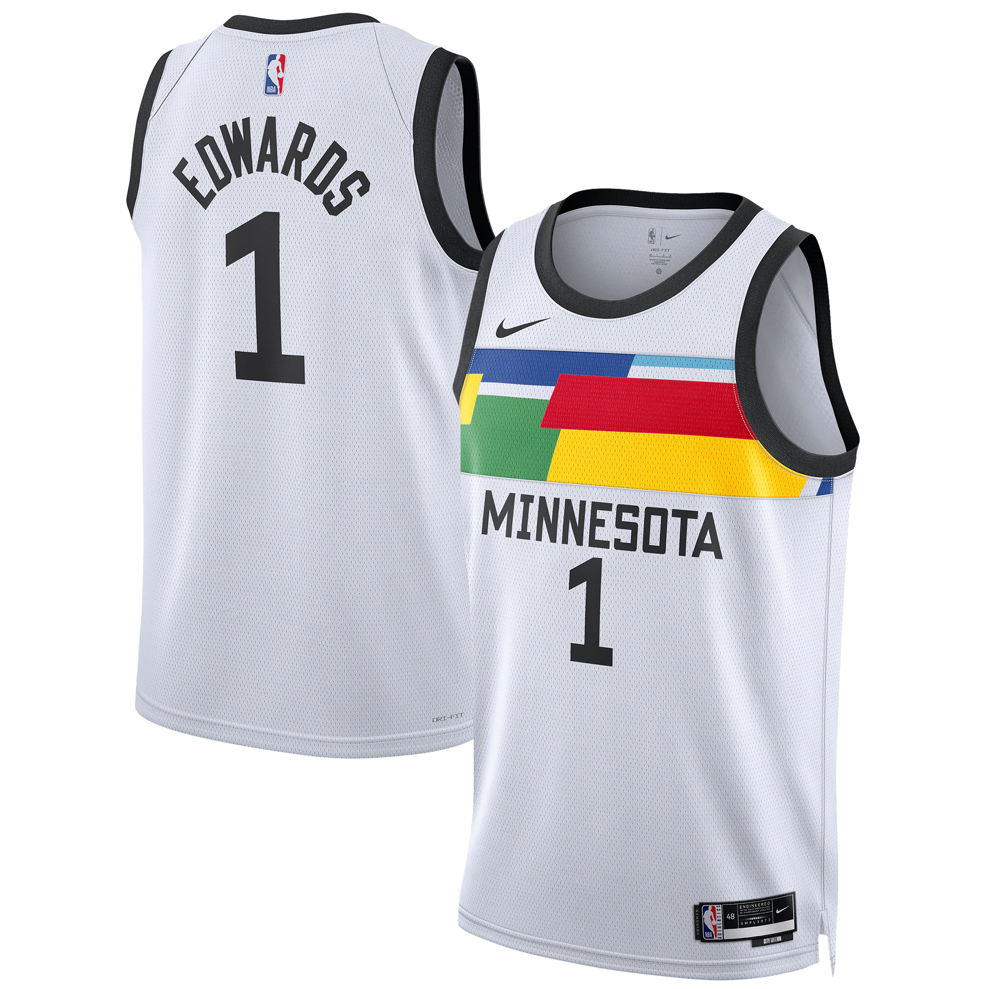 Anthony Edwards Minnesota Timberwolves Unisex 2022/23 Swingman Basketball Jersey - City Edition - White