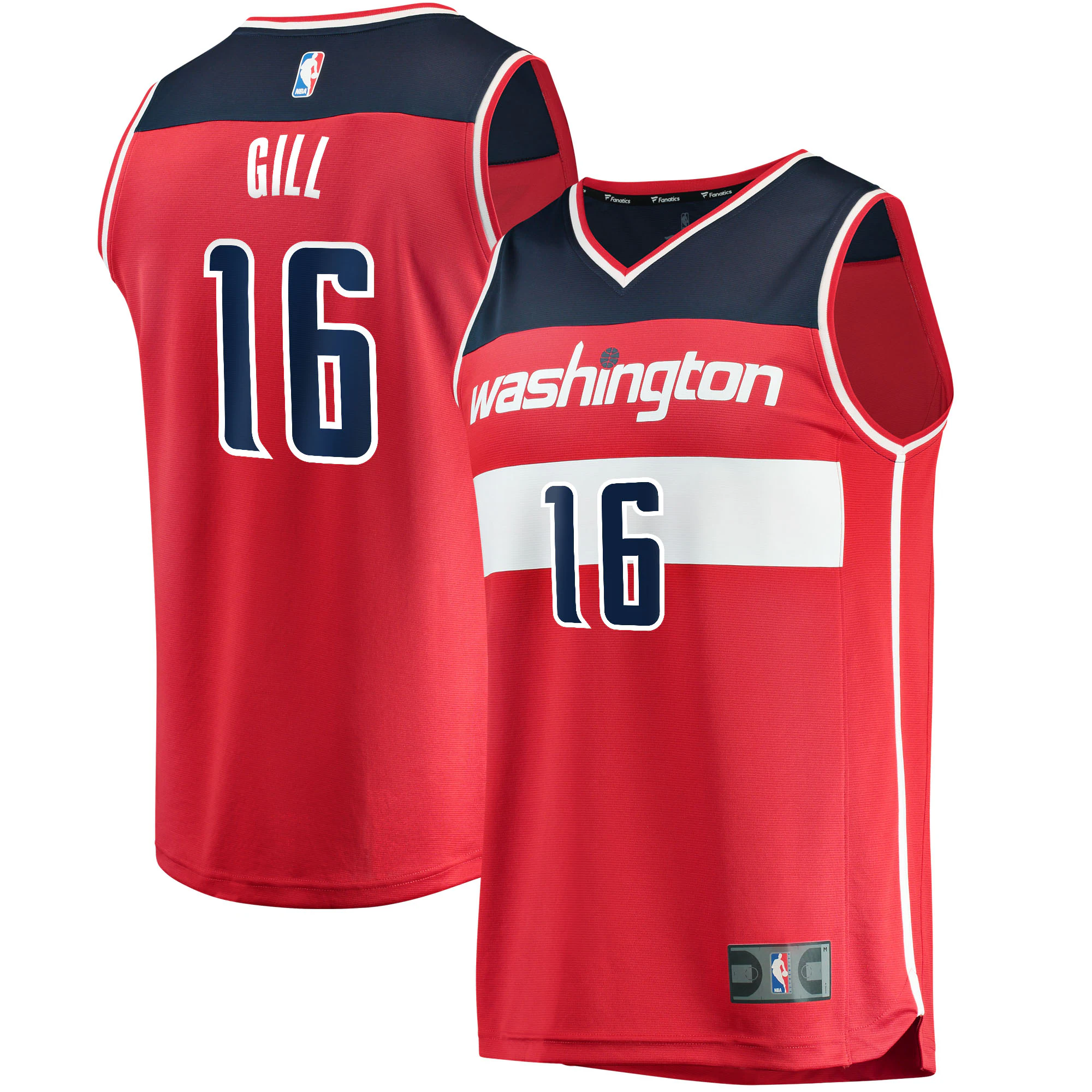 Anthony Gill Washington Wizards Fanatics Branded 2021/22 Fast Break Replica Basketball Jersey - Icon Edition - Red