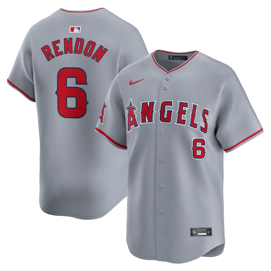 Anthony Rendon 6 Los Angeles Angels Away Limited Men Baseball Jersey - Gray 