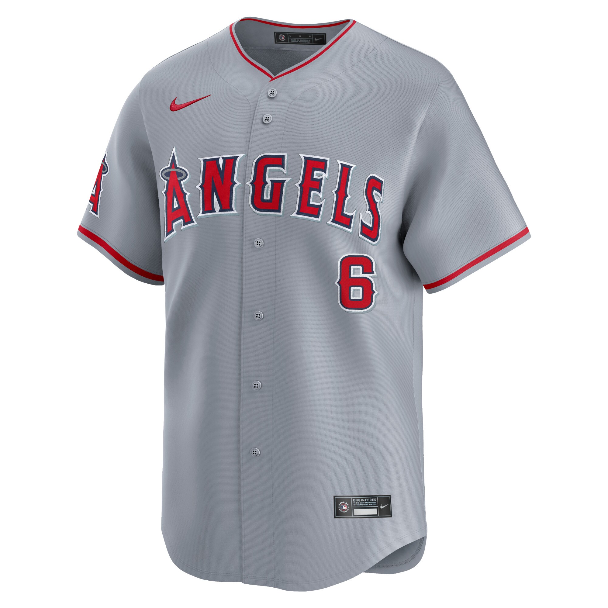Alternative view of Anthony Rendon Los Angeles Angels Away Limited Player Baseball Jersey - Gray