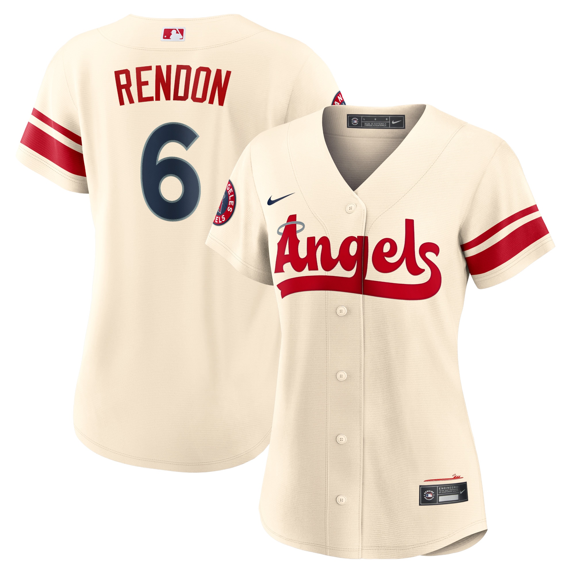 Anthony Rendon Los Angeles Angels Women's 2022 City Connect Replica Player Baseball Jersey - Cream