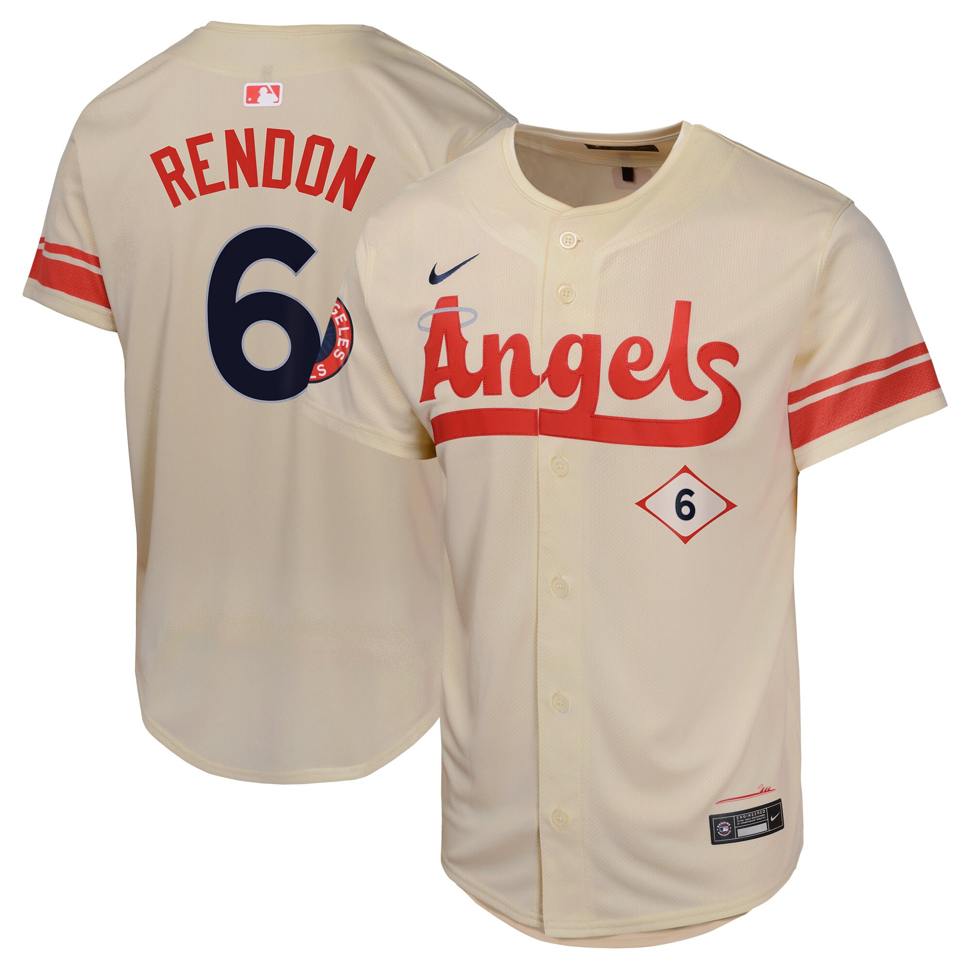 Anthony Rendon Los Angeles Angels Youth City Connect Limited Player Baseball Jersey - Cream