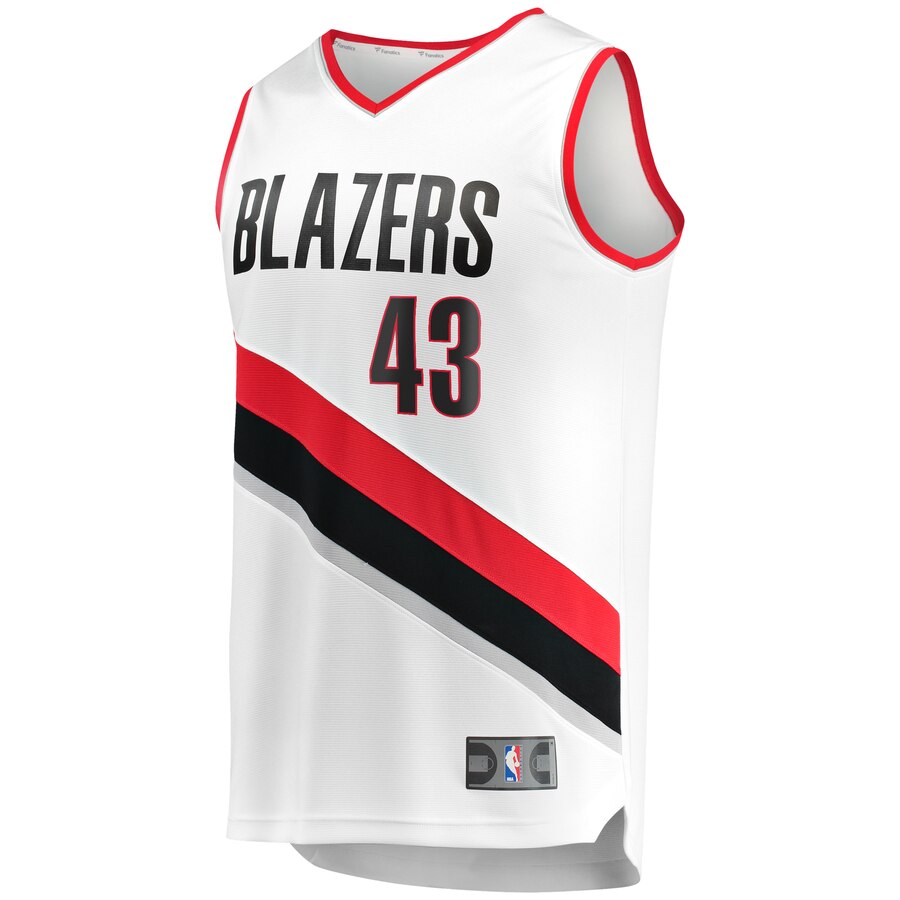 Alternative view of Anthony Tolliver Portland Trail Blazers Fanatics Branded Fast Break Replica Basketball Jersey White - Association Edition