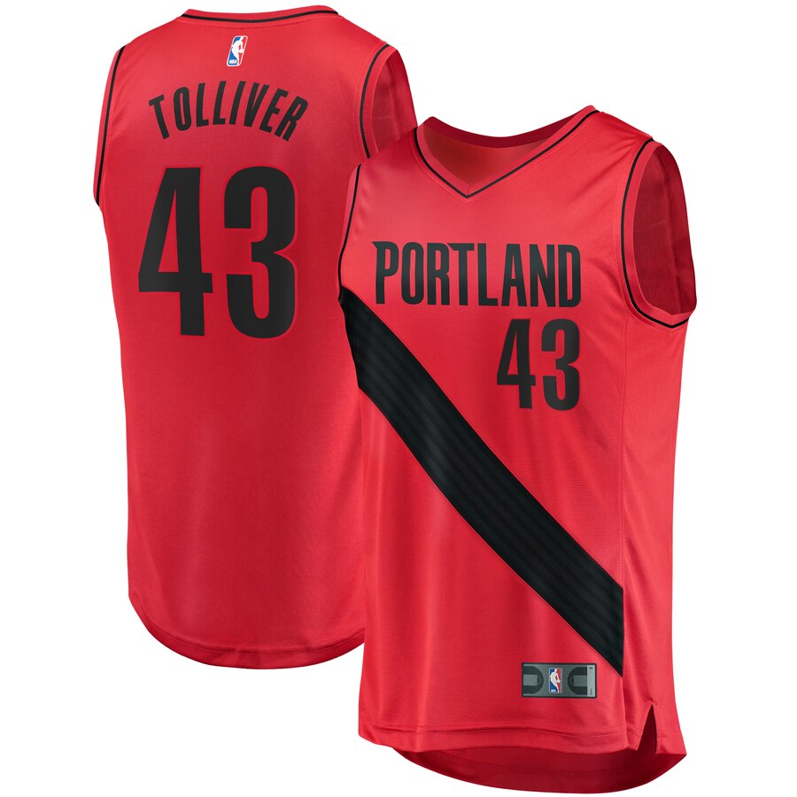 Anthony Tolliver Portland Trail Blazers Fanatics Branded Youth Fast Break Replica Basketball Jersey Red - Statement Edition