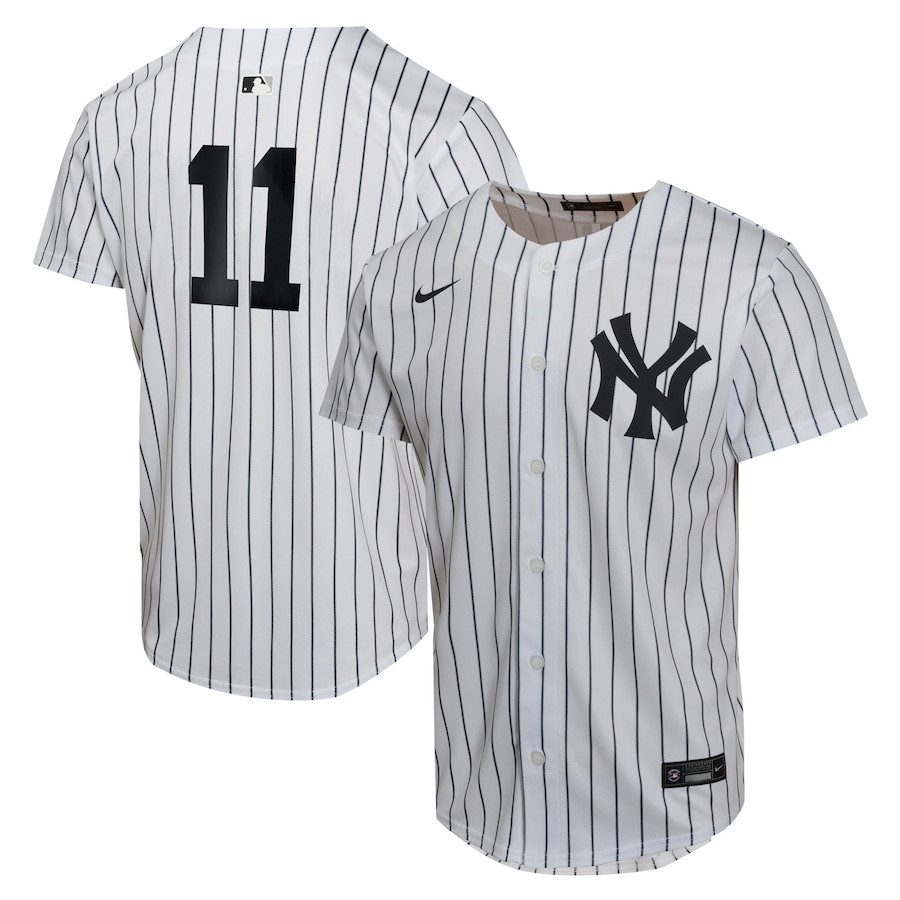 Anthony Volpe 11 New York Yankees Home Game Player YOUTH Baseball Jersey - White 