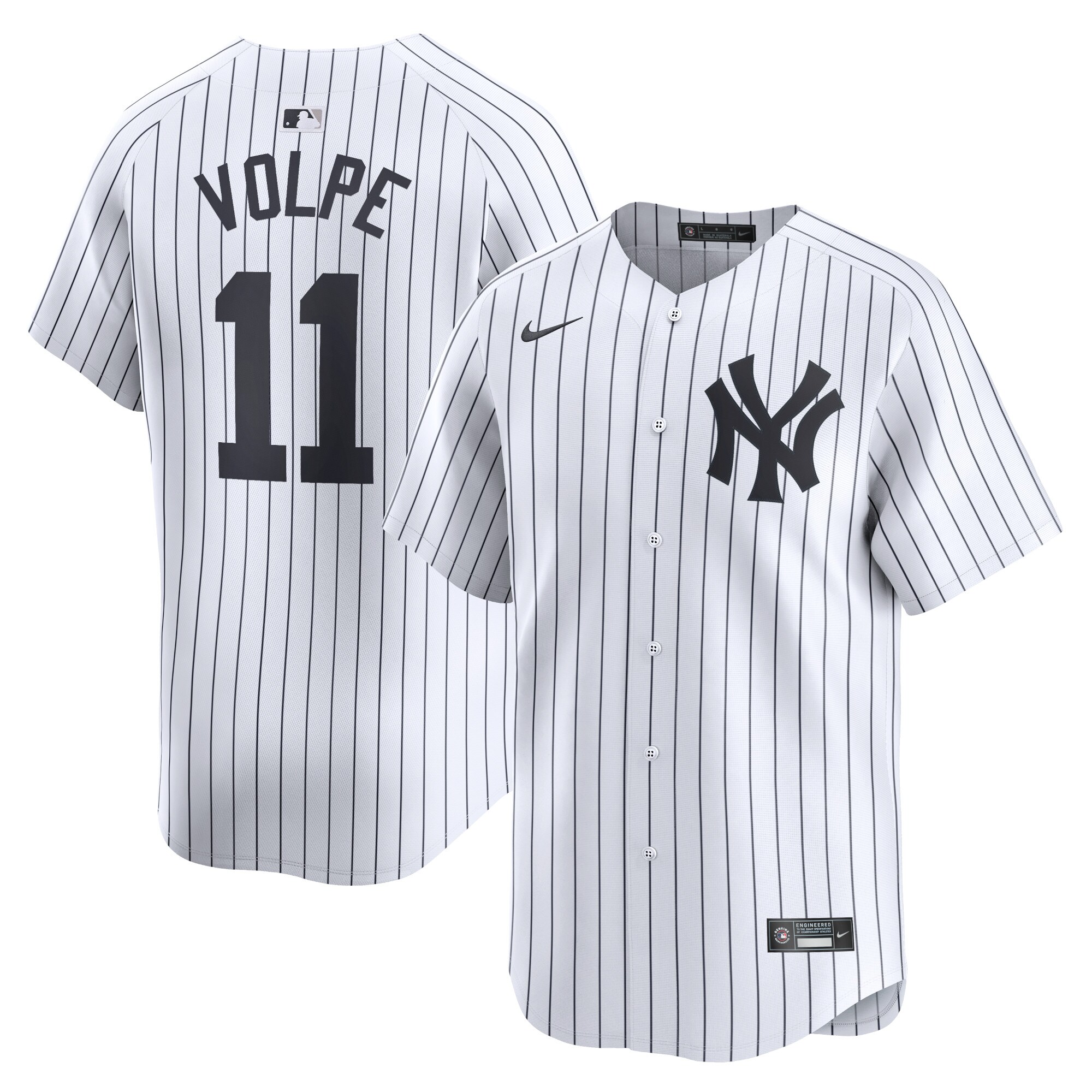 Anthony Volpe New York Yankees Away Limited Player Baseball Jersey - Gray