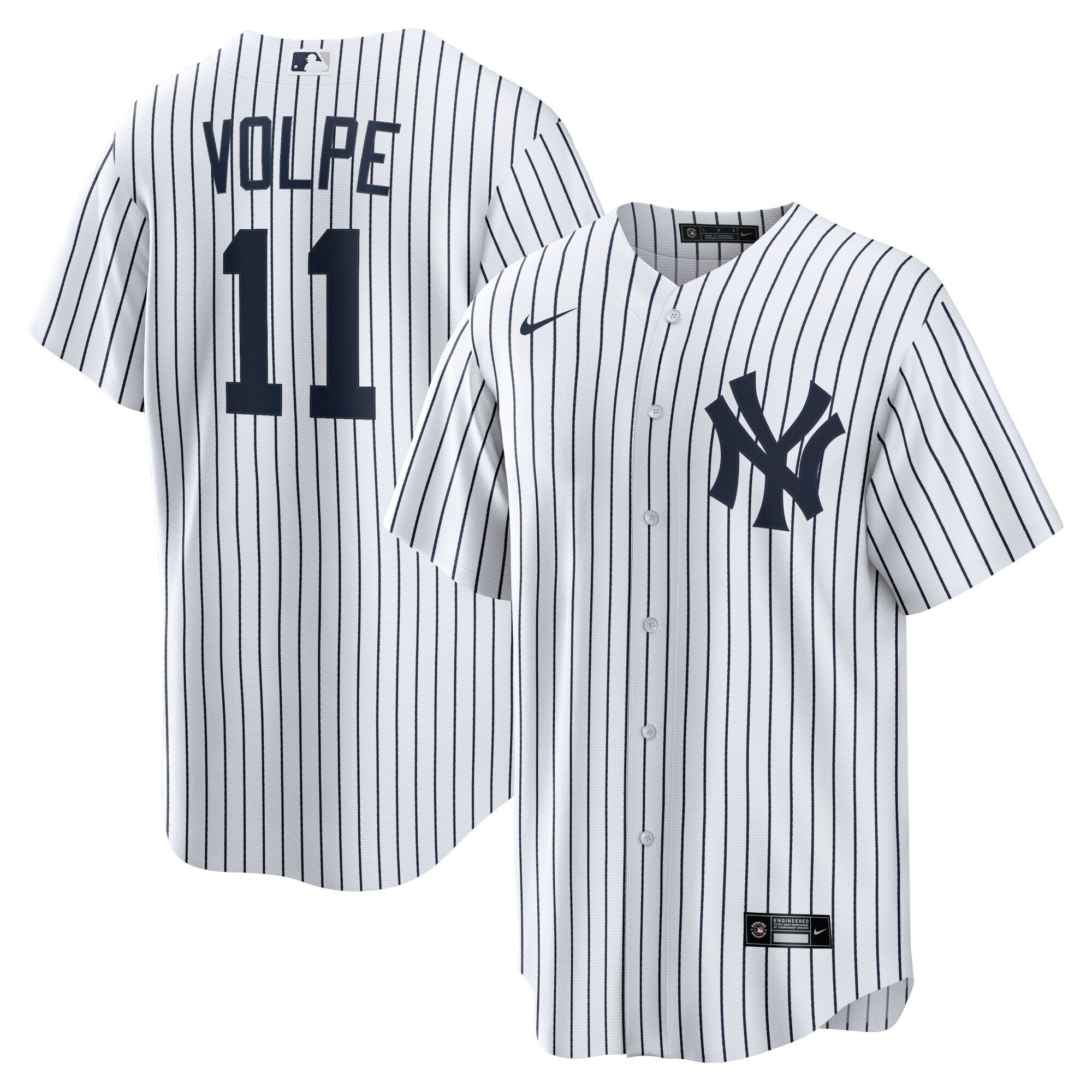 Anthony Volpe New York Yankees Home Replica Player Baseball Jersey – White