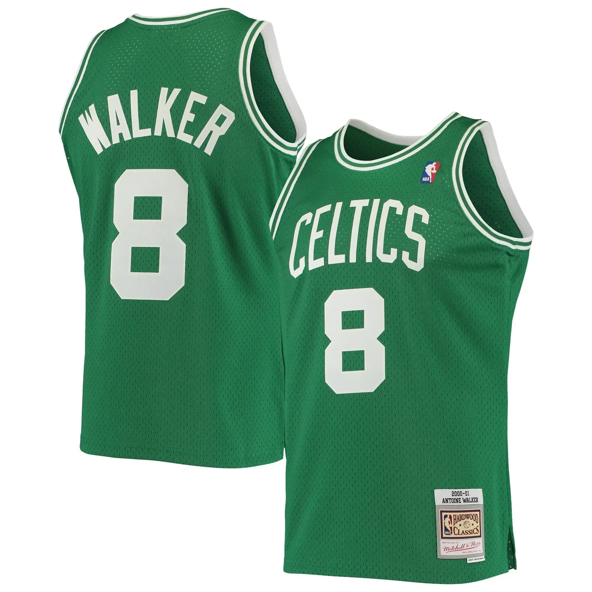 Antoine Walker Boston Celtics Mitchell & Ness Hardwood Classics Swingman Basketball Jersey - Kelly Green - JS691 