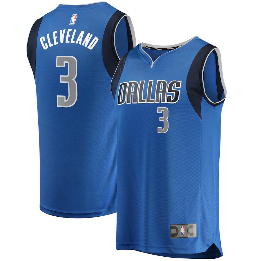 Antonius Cleveland Dallas Mavericks Fanatics Branded Fast Break Player Basketball Jersey - Icon Edition - Blue