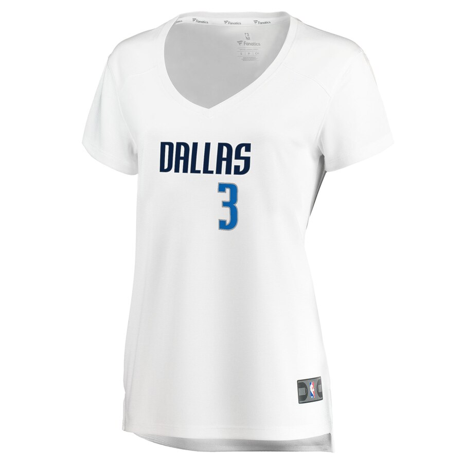 Alternative view of Antonius Cleveland Dallas Mavericks Fanatics Branded Women's Fast Break Player Basketball Jersey - Association Edition - White