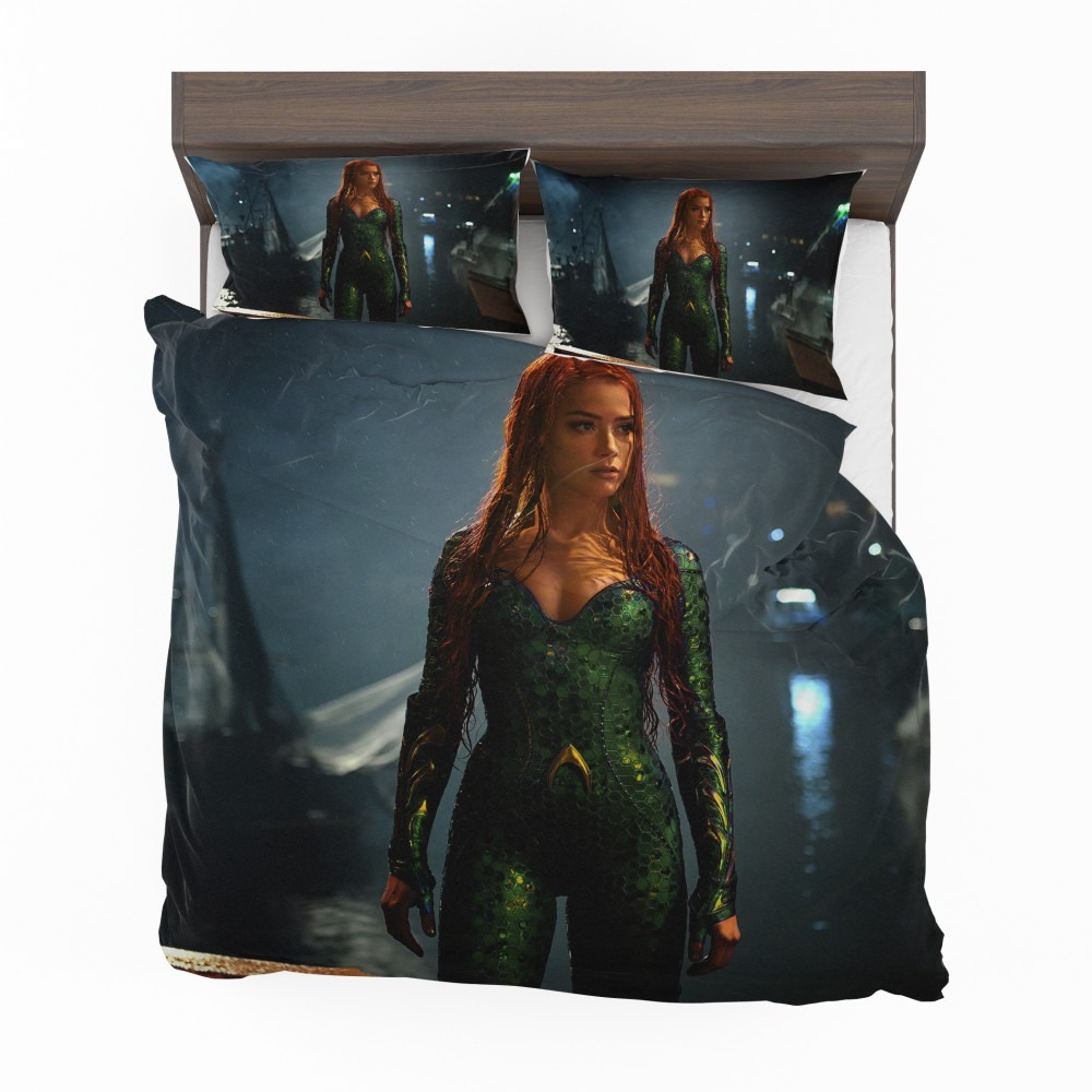 Alternative view of Aquaman Movie Amber Heard Mera DC Comics Bedding Set - Custom Bedding Set